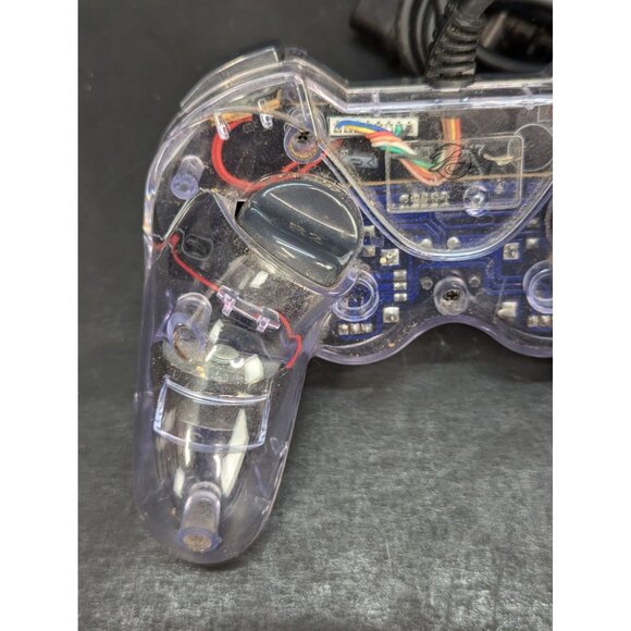 Pelican PL-659 Clear Wired PS2 Controller Rev061975 (04-08) Preowned Untested - Picture 7 of 8